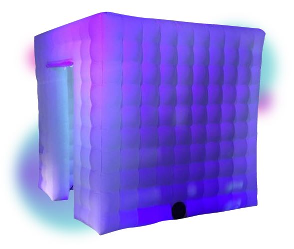 Cabina fotográfica inflable iluminada